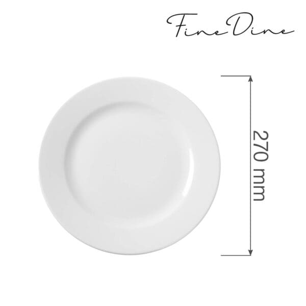 Tanier plytký Bianco 270 mm, 1 ks