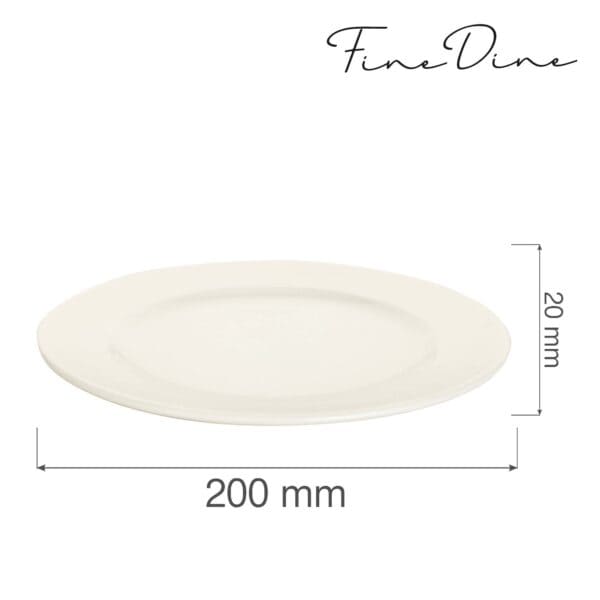 Tanier plytký Crema 200 mm, 1 ks