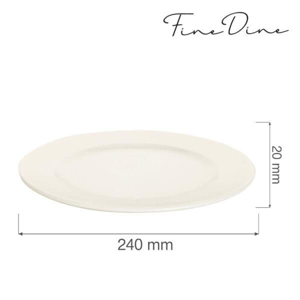 Tanier plytký Crema 240 mm, 1 ks