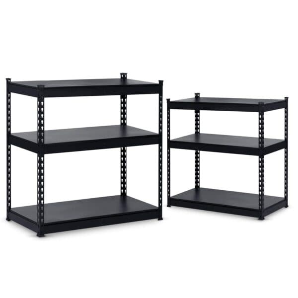 Kovový úložný regál 183 x 90 x 45 cm Humberg HR-700 čierny - Image 5