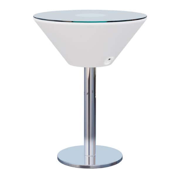 MARTINI | LED barový stôl do klubu | Ø:V 70 x 108 cm | RGB | Batériové | Okrúhle