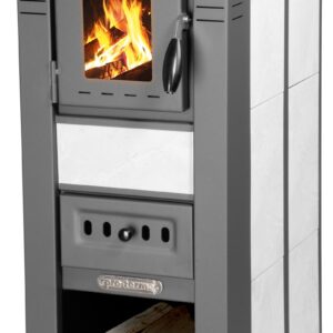 Kachle Pro LAVA Ceramic, biele, 6,5 kW, 120 mm