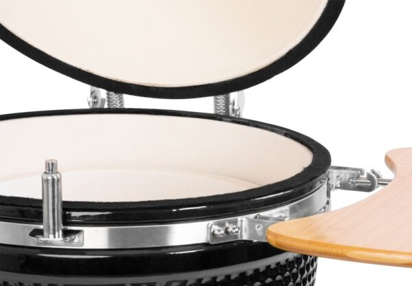 Kamado gril priemer 46,7 cm, gril výška 91 cm, čierny, 130x73x122 cm - Image 5