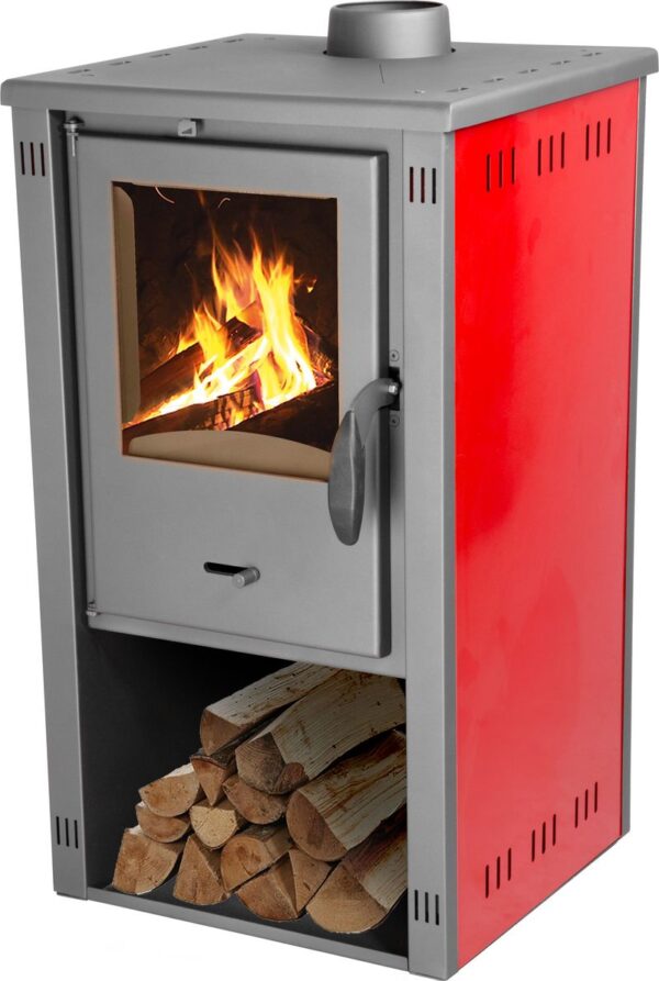 Kachle Thalia Pella S, červené, 5,4 kW – Obrázok 6