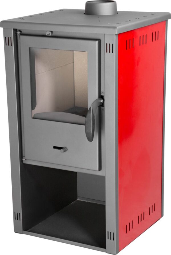 Kachle Thalia Pella S, červené, 5,4 kW – Obrázok 5