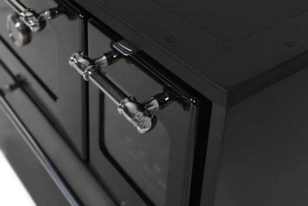 Sporák 701-G OMEGA Kuzine, so sklom, čierny, ľavý vývod – Obrázok 5