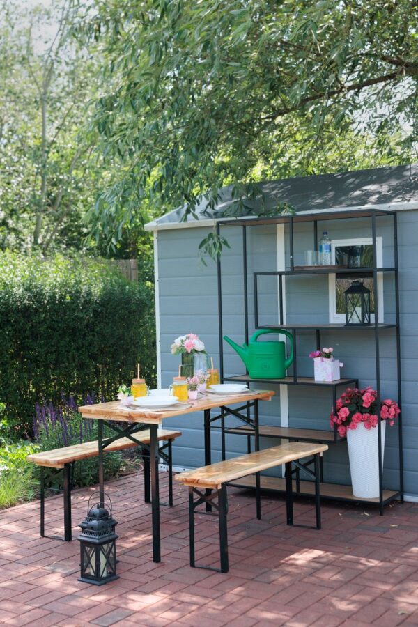 Set pivný DORTMUND Mini3, stôl 117x56x76,5 cm, 2x lavica 117x25x46,5 cm, drevo 27 mm - Image 3