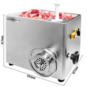 Elektrický mlynček na mäso 22 – 620–680 kg/h – 1,1 kW