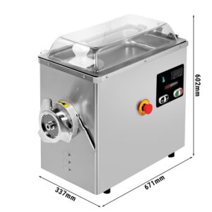 Elektrický mlynček na mäso 22 – 400 kg/h – 1,5 kW – 1400 ot./min. – s chladením