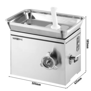 Elektrický mlynček na mäso 22 - 350 kg/h - 1,1 kW - s chladením