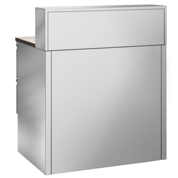 ECO saladety misa – 1368 mm – 2 dvierka a 2 zásuvky – s nerezovou doskou pre 8x GN 1/6 - Image 6