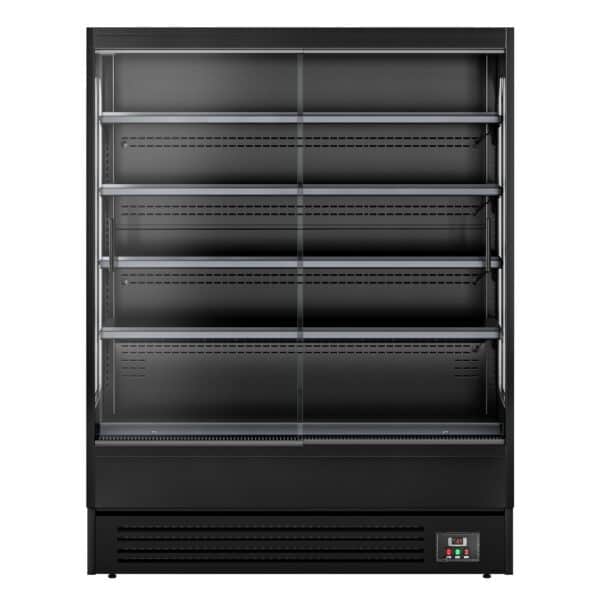 Prístenný chladiaci regál s posuvnými dverami - 1585 mm - 693L - s LED osvetlením a 4 policami - Image 6