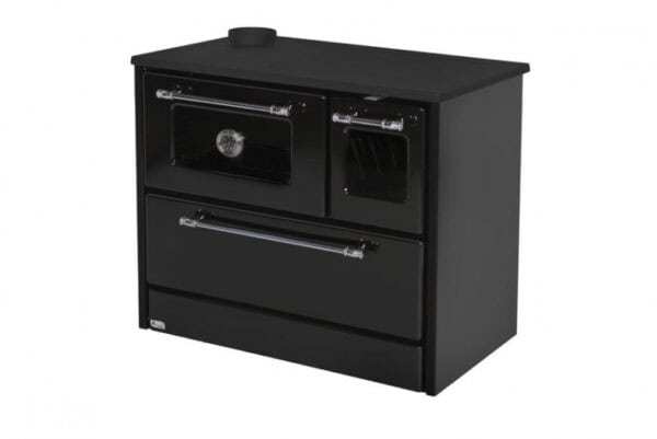 Sporák 701-G OMEGA Kuzine, so sklom, čierny, ľavý vývod – Obrázok 2