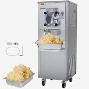 Výrobník zmrzliny, kapacita 18 l/h, stroj na tvrdú zmrzlinu pre jednu príchuť s kolieskami, 6 l valec z nehrdzavejúcej ocele, LED panel, automatické predchladenie s čistením, pre reštaurácie s občerstvením