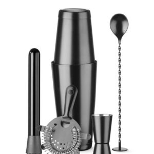 Barová súprava v tube, BarUp, Čierna, ⌀120x(H)320mm