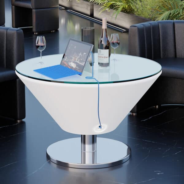 MARTINI | LED oddychový stolík | Ø:V 60 x 41 cm | RGB | Batéria – Obrázok 5