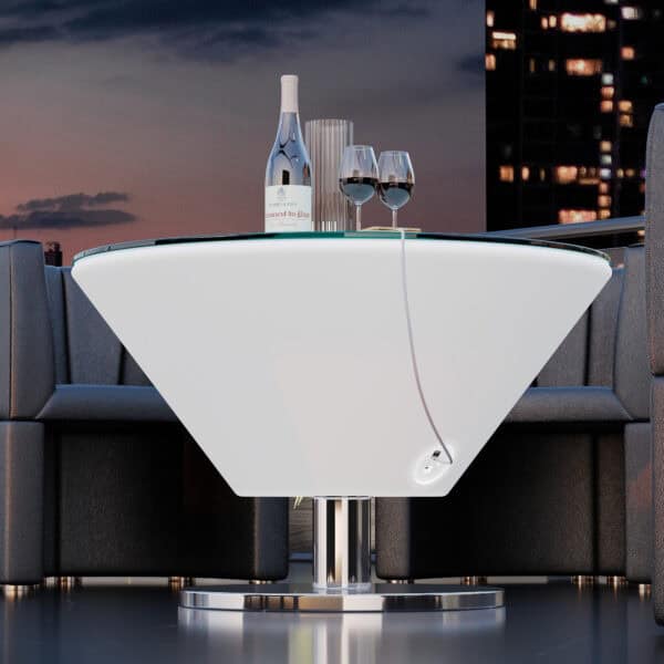 MARTINI | LED oddychový stolík | Ø:V 60 x 41 cm | RGB | Batéria – Obrázok 4