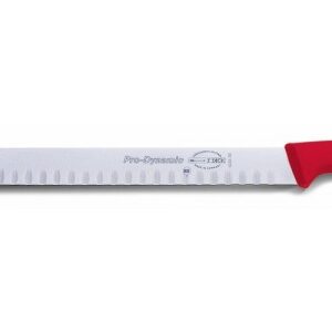 Nárezový nôž so špeciálnym výbrusom, červený v dĺžke 30 cm