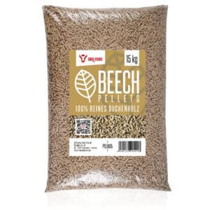 Bukové pelety vyrobené zo 100 % bukového dreva, 15 kg