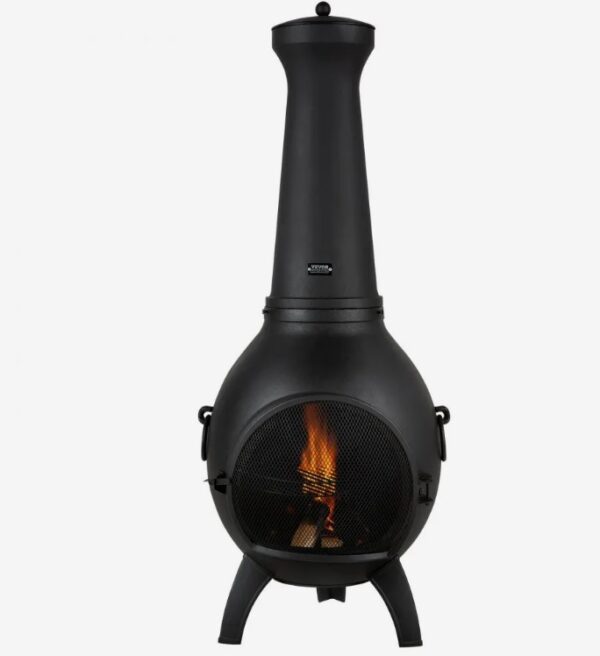Záhradný krb 52x50x130 cm, ohnisko na terasu, aztécka pec na grilovanie a ohrievanie, pec v štýle Inkov s grilovacím roštom, plášťom krbu a nerezovým vekom na krb, na terasu/záhradu/dvorok – Obrázok 5