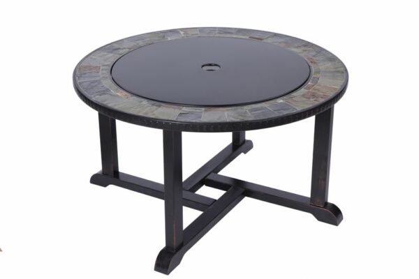 Gril a Ohnisko Strend Pro Grill, kovové, 4 stoličky, 3 v 1, 105x75 cm, uhlie, záhradné – Obrázok 9