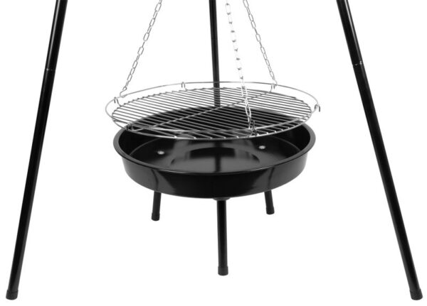 Gril Strend Pro Bavarian, BBQ, na drevené uhlie, nastaviteľná gril.výška 320-660/1500 mm – Obrázok 5