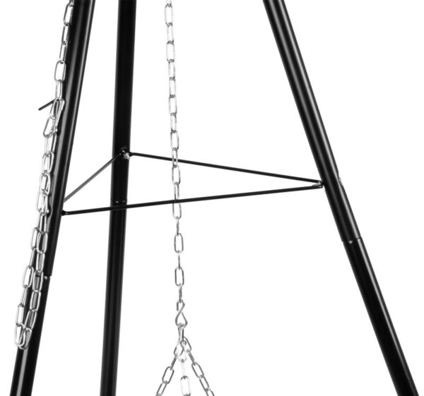 Gril Strend Pro Bavarian, BBQ, na drevené uhlie, nastaviteľná gril.výška 320-660/1500 mm – Obrázok 4