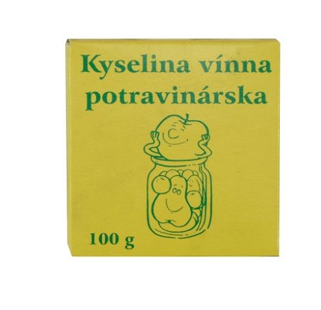 Kyselina vínna, potravinárska, 100 g