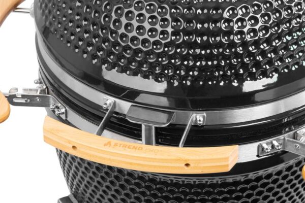 Gril Strend Pro Kamado Egg 21", priemer 46,7 cm, gril výška 91 cm, čierny, 130x73x122 cm – Obrázok 8