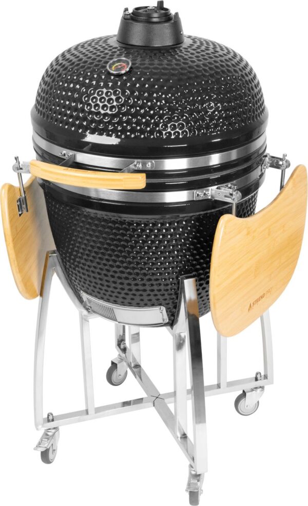 Gril Strend Pro Kamado Egg 23" čierny – Obrázok 8