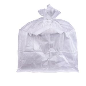 Vak BigBag TSF2, 68x35x46 cm, PP, 2 uši, biely, vrece šnúrovacie, rovné dno, max. 100 kg, záhradný