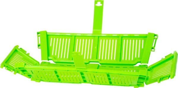 Prepravka Strend Pro, na ovocie a zeleninu, košík, rozkladacia, s rúčkou, zelená, 40x18x15 cm – Obrázok 2