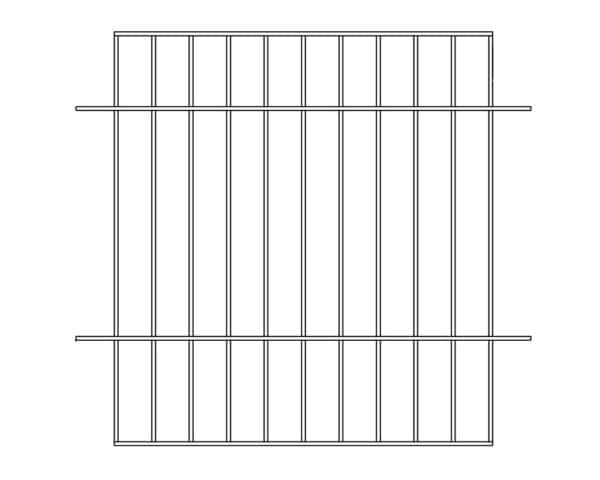 Vertikálna deliaca priečka - výška: 432 mm - pre sériu FEI