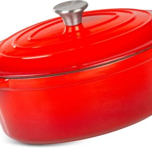Pekáč MagicHome Castora line, oválny, kastról, 30 cm, 4,4 lit. s pokrievkou, smaltovaná liatina