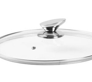 Pokrievka MagicHome Black Line, sklenená, 26 cm