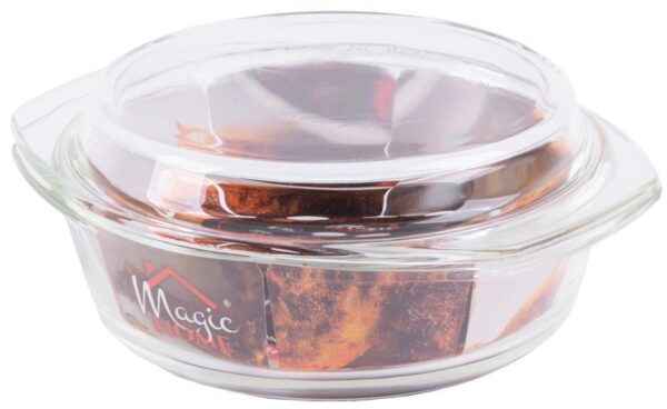 Misa MagicHome, zapekacia, 1500 ml, borosilikátové sklo, okruhla – Obrázok 2