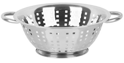Cedník MagicHome, 24 cm, štvorcové otvory, nerezové cedidlo