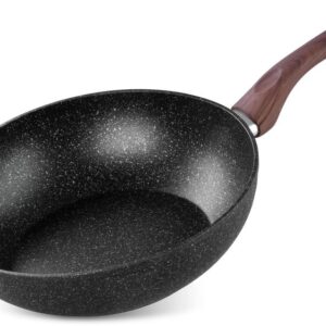 Panvica Wok MagicHome Black Marble Line, 28 cm