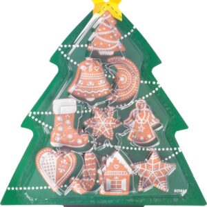 Vykrajovačka MagicHome, na pečenie, vianoce, stromček, formička, sada 10 ks