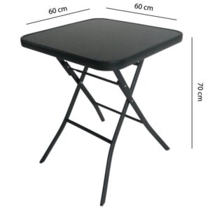 Skladací sklenený záhradný stôl, terasa na kávu, MultiGarden