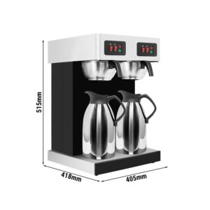 Kávovar na filtrovanú kávu - 2 x 2 litre - 3,8 kW - obsahuje 2 izolované karafy