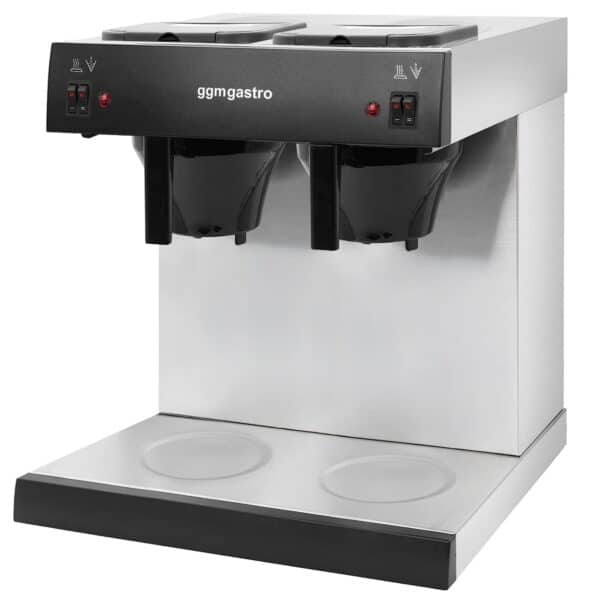 Kávovar na filtrovanú kávu - 2 x 2 litre - 2,8 kW - s 2 platňami - vrátane 2 2-litrových izolovaných kanvíc – Obrázok 5