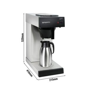 Kávovar na filtrovanú kávu - 2 litre - 1,4 kW - s varnou doskou - vrátane 2-litrovej izolovanej kanvice
