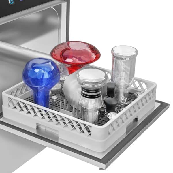 Dvojstenná umývačka riadu SHISHA - Digitálna - 4,9 kW - vrátane odvápňovača - s čistiacim prostriedkom, leštidlom a vypúšťacím čerpadlom – Obrázok 9