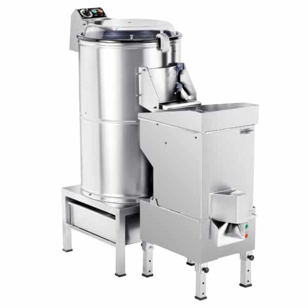 Elektrická škrabka na zemiaky - 600 kg/h - 1,5 kW - 400 V - vrátane krájačky zemiakov – Obrázok 6