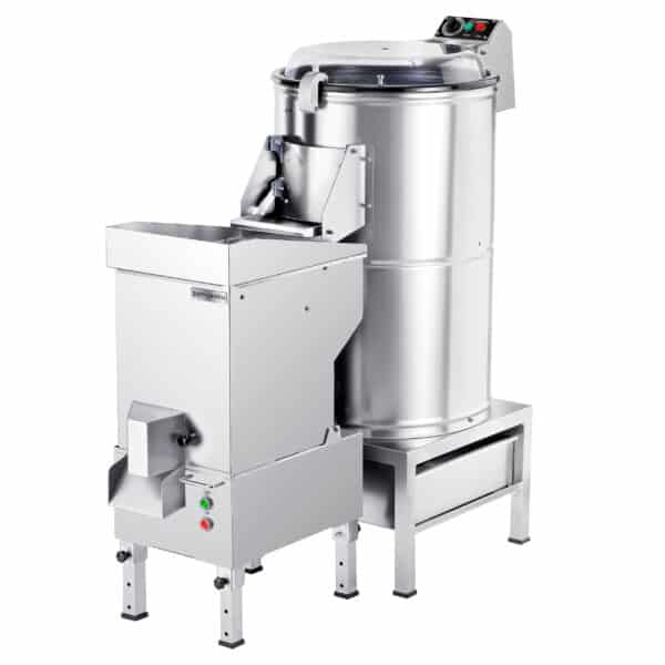 Elektrická škrabka na zemiaky - 600 kg/h - 1,5 kW - 400 V - vrátane krájačky zemiakov – Obrázok 4