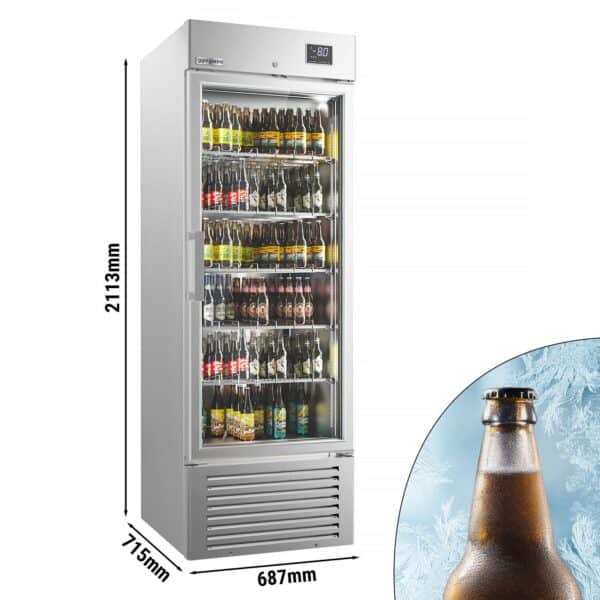Chladnička na nápoje SUPERCOOLER - s 1 sklenenými dverami - chladí pod 0 °C