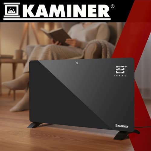Sklenený elektrický ohrievač Zelva Kaminer 26572 – Obrázok 6
