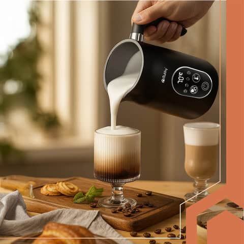 Napeňovač mlieka s displejom 500 W Ruhhy26649 – Obrázok 5