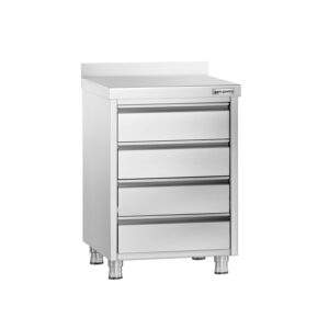 PRÉMIOVÁ zásuvková skrinka so 4 zásuvkami a zvýšeným okrajom - 500x600 mm